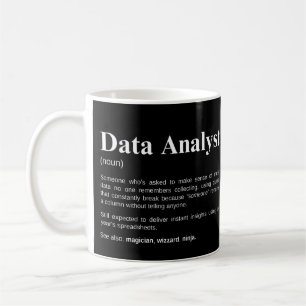 Lustige Datenanalyse-Definition für Datenanalysten Kaffeetasse