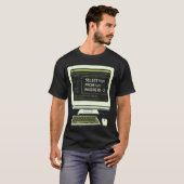 Lustige Datenbank SQL Abfrage Computer Code für Da T-Shirt (Vorne ganz)