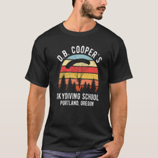 Lustige Db Coopers Fallschirmspringerschule Portla T-Shirt