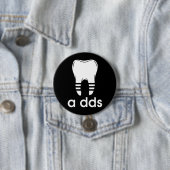 Lustige DDS Zahnmedizin Button (Beispiel)