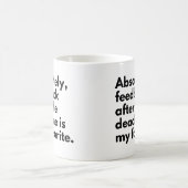 Lustige Deadline Arbeitsweisheit Kaffeetasse (Mittel)