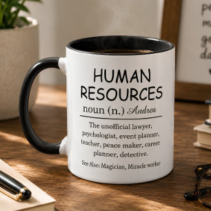 Lustige Definition der Personalabteilung HR Tasse