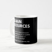 Lustige Definition des Personalmanagers Kaffeetasse (Vorderseite Links)