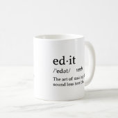 Lustige Definition Edit Kaffeetasse (VorderseiteRechts)