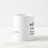 Lustige Definition Edit Kaffeetasse (Mittel)