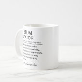 Lustige Definition eines Museumskurators Kaffeetasse (Vorderseite Links)