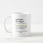 Lustige Definition eines Softwareentwicklers Gesch Kaffeetasse (Links)