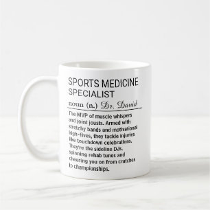 Lustige Definition eines Sportmedizin-Spezialisten Kaffeetasse