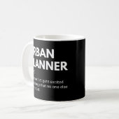 Lustige Definition eines Stadtplaners Kaffeetasse (Vorderseite Links)