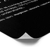 Lustige Definition für Datenanalysten Poster (Ecke)