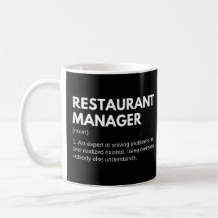 Lustige Definition für Restaurantmanager und Köche Kaffeetasse