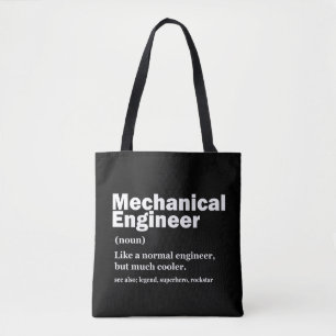 Lustige Definition Mechanikingenieur Engineering Tasche