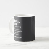 Lustige Definition Mechanischer Ingenieur Ingenieu Kaffeetasse (Vorderseite Links)