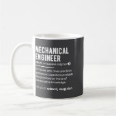 Lustige Definition Mechanischer Ingenieur Ingenieu Kaffeetasse (Links)