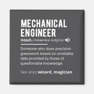 Lustige Definition Mechanischer Ingenieur Ingenieu Magnet