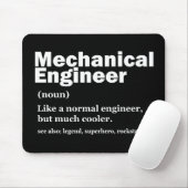 Lustige Definition Mechanischer Ingenieur Ingenieu Mousepad (Mit Mouse)