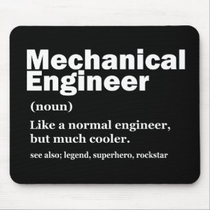 Lustige Definition Mechanischer Ingenieur Ingenieu Mousepad