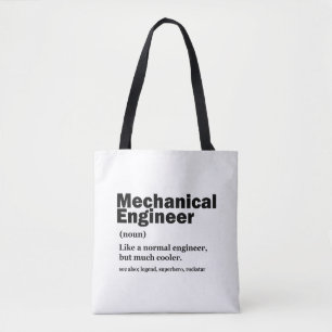 Lustige Definition Mechanischer Ingenieur Ingenieu Tasche