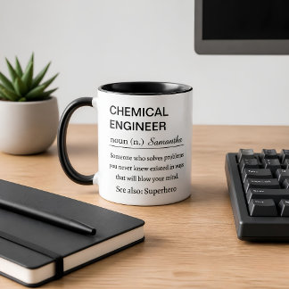 Lustige Definition Tasse für Chemieingenieure