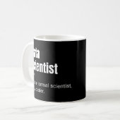 Lustige Definition von Data Scientist Cool Analyst Kaffeetasse (Vorderseite Links)