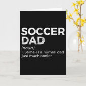 Lustige Definition von Fußball-Vater Karte (Gelbe Blume)