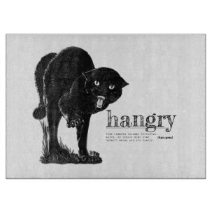Lustige Definition von hangry vintage wütende schw Schneidebrett