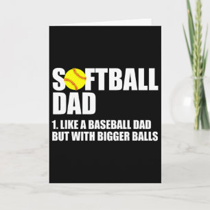 Lustige Definition von Softball-Vater Karte
