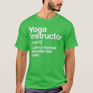 Lustige Definition Yoga-Lehrer Gymrainer Coach S T-Shirt
