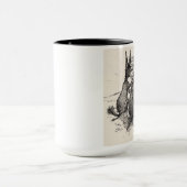 Lustige demokratische Tasse mit Esel u. Elefant (Zentrum)