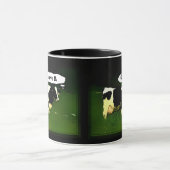 Lustige denkende Kuh Tasse (Zentrum)