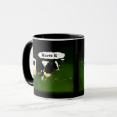 Lustige denkende Kuh Tasse (Vorderseite Links)