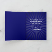 Lustige der Vatertags-Karten, SuperVater Karte (Innenseite)