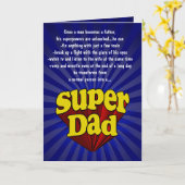 Lustige der Vatertags-Karten, SuperVater Karte (Gelbe Blume)