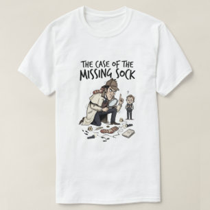 Lustige Detektiv-Cartoon T-Shirt