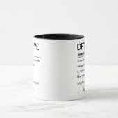 Lustige Detektiv-Definition Tasse (Zentrum)