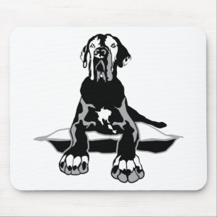Lustige Deutsche Dogge Ilios  Mousepad