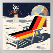 Lustige deutsche Flagge Poster (Vorne)