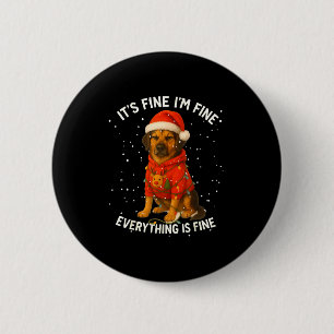 Lustige Deutsche Schäferhund Weihnachts-Shirts Ich Button