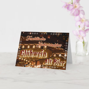 Lustige deutsche Weihnachtsmarktgrußformeln Karte