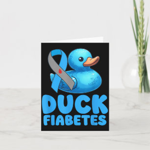 Lustige Diabetes-Aufklärungs-Ente Fiabetes Cool Gu Karte