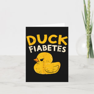 Lustige Diabetes-Bewusstseins-Ente Fiabetes Cool G Karte