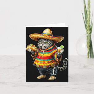 Lustige dicke Katze Cinco De Mayo dickes Kätzchen Karte