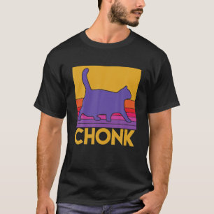 Lustige Dicke Katzen Chonk Oh Herr Er Kommt Vintag T-Shirt