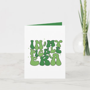 Lustige Dilligurken-Ära-Wortkunst anpassbar Karte