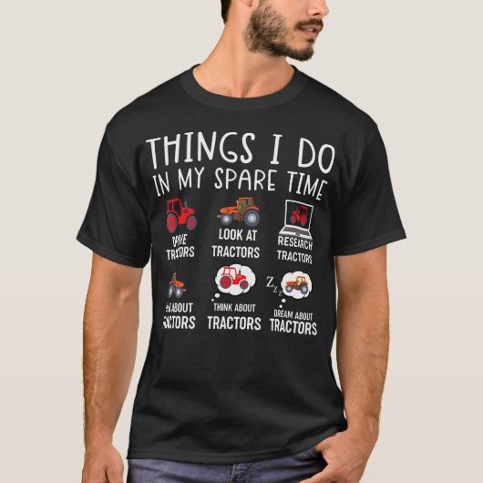 Lustige Dinge, die ich in meiner Freizeit als Trak T-Shirt (Vorderseite)