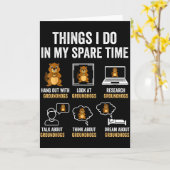 Lustige Dinge, die ich in meiner Freizeit mache Hu Karte (Gelbe Blume)