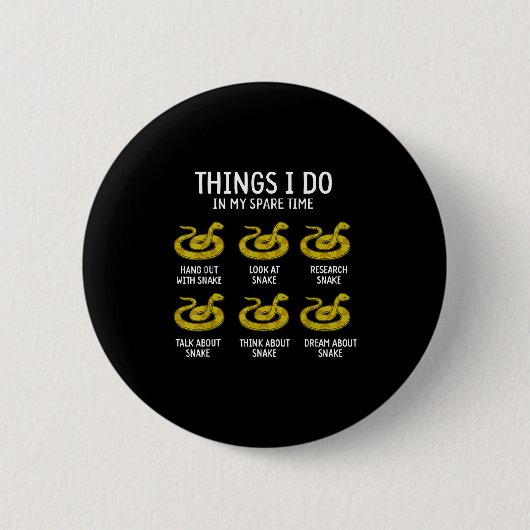 Lustige Dinge, die ich in meiner Freizeit tue, Sch Button (Vorderseite)
