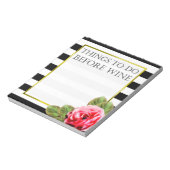 Lustige Dinge vor dem Wein Notizblock (Rotiert)