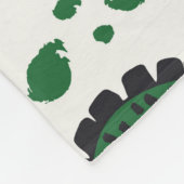 lustige Dinosaurier-Grafik Fleecedecke (Ecke)