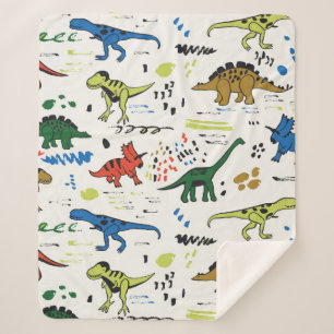 lustige Dinosaurier-Grafik Sherpadecke